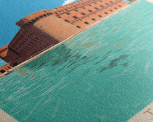 Carregar imagem no visualizador da galeria, Dry Tortugas National Park Travel Poster Print, Canvas Print Wall Art, Florida Travel Art, Midcentury Modern Travel Decor, MCM Wall Art