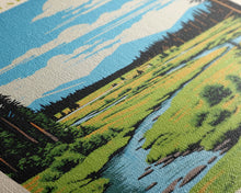 Load image into Gallery viewer, Kobuk Valley National Park, Alaska Travel Art, National Park Print, Minimalist Travel Art, Midcentury Modern Retro Style Landscape