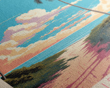 Load image into Gallery viewer, Biscayne National Park Florida Travel Art, National Park Print, Minimalist Travel Art, Midcentury Modern Style Landscape Painting