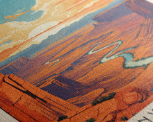 Carregar imagem no visualizador da galeria, Canyonlands National Park Utah Travel Art, National Park Print, Minimalist Travel Art, Midcentury Modern Style Landscape Painting