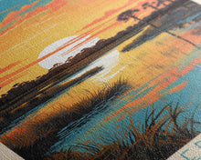 Carregar imagem no visualizador da galeria, Everglades National Park Travel Poster Print, Canvas Print Wall Art, Florida Travel Art, Midcentury Modern Travel Decor, MCM Wall Art