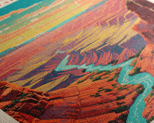 Load image into Gallery viewer, Grand Canyon National Park Travel Poster Art, Canvas Print Wall Art, Arizona Travel Art, Midcentury Modern Travel Decor, MCM Wall Art