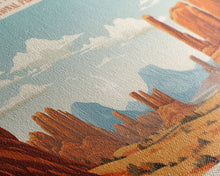 Load image into Gallery viewer, Arches National Park, Panoramic Utah Travel Art, National Park Print, Minimalist Travel Art, Midcentury Modern Style Landscape