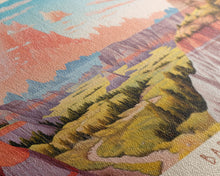 Carregar imagem no visualizador da galeria, Badlands National Park, Panoramic South Dakota Travel Art, National Park Print, Minimalist Travel Art, Midcentury Modern Style Landscape