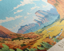 Load image into Gallery viewer, Big Bend National Park, Panoramic Texas Travel Art, National Park Print, Minimalist Travel Art, Midcentury Modern Style Landscape