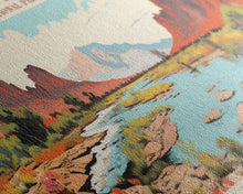 Load image into Gallery viewer, Big Bend National Park, Panoramic Texas Travel Art, National Park Print, Minimalist Travel Art, Midcentury Modern Style Landscape