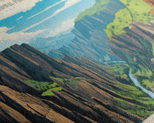 Load image into Gallery viewer, Black Canyon Of The Gunnison National Park, Panoramic Colorado Travel Art, National Park Print, Minimalist Travel Art, Midcentury Modern