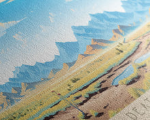 Load image into Gallery viewer, Death Valley National Park, Panoramic California Travel Art, National Park Print, Minimalist Travel Art, Midcentury Modern Style Landscape