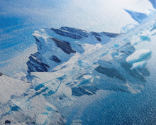 Load image into Gallery viewer, Beautiful Photographic Panoramic of Antarctica, Sunset Photography, Winter Decor, Christmas Deco, Framed Canvas Print, Landscape Photography