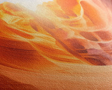 Load image into Gallery viewer, Beautiful Photographic Panoramic of Antelope Canyon Arizona, Sunset Photography, Framed Canvas Print, Landscape Photography, Landmark Art