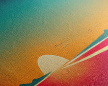Carregar imagem no visualizador da galeria, Art Deco Sunset, 3 Piece Wall Art, Ready To Hang Canvas Print, Cool Unique Living Room Wall Art Decor