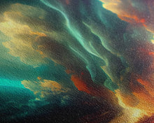 Carregar imagem no visualizador da galeria, A Rain Storm, Texas Art, Framed Canvas Print, Panoramic Wall Art, Extra Large Art, Huge Wall Art, Above Couch / Sofa Living Room Art