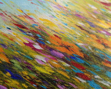 Carregar imagem no visualizador da galeria, Panoramic Wild Flower Mural Canvas Print, Framed Wall Art, Minimalist Decor, Abstract Oil Painting Of Flowers, Floral Art