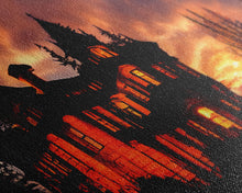 Carregar imagem no visualizador da galeria, 3 Piece Canvas Wall Decor, Ready To Hang Canvas Prints, Victorian Style Haunted House, Spooky Halloween Wall Art Decor