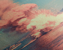 Cargar imagen en el visor de la galería, Exploding Boat, Nautical Wall Art, Ocean Wall Art, Canvas Print, Wall Hanging, Portrait Art, Unique Gift, Home Decor Prints, Office Decor