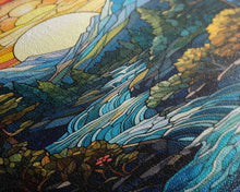 Carregar imagem no visualizador da galeria, Abstract Wall Art, Nature Wall Art, Forest Print, Canvas Print, Wall Hanging, Portrait Art, River Art, Office Wall Decor, Housewarming Gift