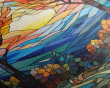 Carregar imagem no visualizador da galeria, Forest Wall Art, Vibrant Art, Abstract Nature Print, Canvas Print, Wall Hanging, Portrait Art, Home Decor Prints, Family Home Decor