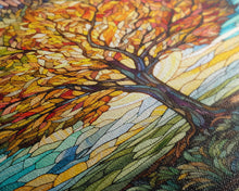 Carregar imagem no visualizador da galeria, Fall Wall Art, Abstract Art, Tree Wall Art, Canvas Print, Wall Hanging, Portrait Art, Nature Print, Realtor Thank You, Living Room Wall Art