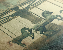 Load image into Gallery viewer, Carnival Art, Circus Print, Carousel Art Print, Canvas Print, Wall Hanging, Portrait Art, Spooky Room Decor, Entryway Prints, Home Wall Art