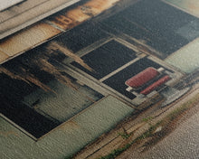 Carregar imagem no visualizador da galeria, Abandoned Building, Barber Shop Art, Canvas Print, Wall Hanging, Portrait Art, Creepy Wall Decor, Spooky Art Print, Wall Art Prints