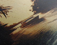 Load image into Gallery viewer, Boat Art, River Wall Art, Adventure, Canvas Print, Wall Hanging, Portrait Art, Nature Wall Art, Gift For Boss, Office Wall Art, Room Decor