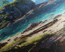 Load image into Gallery viewer, Beach Wall Art, Framed Canvas Print, Beach Canvas Wall Art, Long Beach Wall Art - "Abandoned" - Stuck On A Desert Island