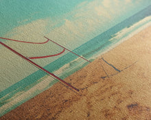 Load image into Gallery viewer, Beach Volleyball Net, Framed Canvas Print, Liminal Art, Framed Wall Decor, Beach Photography, Surf Art, Surf Print, Nautical Decor