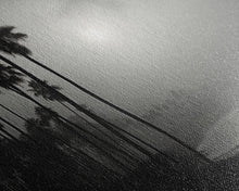 Load image into Gallery viewer, Black And White Florida Rain Storm, Framed Canvas Print, Liminal Art, Liminal Spaces, Framed Wall Art, Office Decor, Dark Moody Art