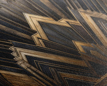 Load image into Gallery viewer, Black and Gold Art Deco Wall Art, Framed Canvas Print, 1920s Art Deco Print, Stylish Art Deco Canvas Poster, Framed or Unframed, Retro