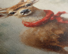 Carregar imagem no visualizador da galeria, Cute Buck Dressed For Christmas, Christmas Decor, Woodland Animals, Christmas Wall Art, Winter Decor, Holiday Decor, Seasonal Decor