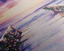 Load image into Gallery viewer, Beach Christmas Decor, Framed Canvas Print, Christmas At The Beach, Nautical / Tropical Holiday Wall Art