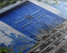 Cargar imagen en el visor de la galería, Change2 Mexican Wall Art, Colorful Mexican Door Architecture Painting Framed Canvas Print, Traditional Hacienda Architecture, Ready To Hang