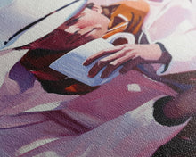 Load image into Gallery viewer, Cowboy with Mug in Snow Framed Canvas Print - Winter Country Scene Art Best 2024 Christmas Wall Decor Gift Idea