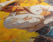 Load image into Gallery viewer, Cowboy with Autumn Foliage Canvas Print, Vibrant Fall Decor, Perfect Fall Wall Art, Seasonal Home Decor, Western Art, Framed Canvas Print