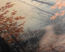 Carregar imagem no visualizador da galeria, Framed Canvas Print of a Snowy Mountain and Winter Landscape, Winter Wonderland Wall Art, Moody Landscape, Best Gift Idea, Winter Decor