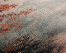 Carregar imagem no visualizador da galeria, Framed Canvas Print of Autumn Pathway with Red Leaves, Seasonal Wall Art, Best Gift Idea, Modern Farmhouse Fall Decor, Moody Landscape