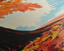 Carregar imagem no visualizador da galeria, Framed Canvas Print of Vibrant Autumn Tree and Leaves, Seasonal Wall Art, Fall Decor, Gift Idea, Modern Farmhouse, Autumn Landscape Art