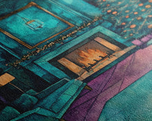 Load image into Gallery viewer, Cozy living room with Christmas tree and fireplace, Framed Canvas Print, Christmas wall art, perfect modern farmhouse holiday decor