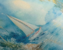 Carregar imagem no visualizador da galeria, Festive Boat Lighthouse Framed Canvas Print Christmas Nautical Holiday Art Beach Christmas Decor Best Gift Christmas Art Prints 2024