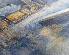 Load image into Gallery viewer, Christmas home decor, canvas print, winter landscape art, Christmas tree art, Christmas wall art, framed art, holiday wall art