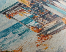 Load image into Gallery viewer, beach Christmas, Christmas beach art, tropical Christmas decor, canvas print, beach Christmas decor, holiday wall art