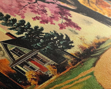 Carregar imagem no visualizador da galeria, Autumn Landscape Framed Canvas Print, Cozy Country Farmhouse Pathway Art, Fall Home Decor, Modern Farmhouse Seasonal Wall Art Gift Idea