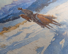 Load image into Gallery viewer, Cowboy In Golden Light Framed Canvas Print Tall Art Autumn Country Landscape Fall Decor Rustic Western Wall Art Farmhouse Decor Gift