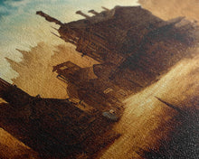 Carregar imagem no visualizador da galeria, Abandoned Wild West Mining Town, Extra Large Wall Art, Framed Panoramic Canvas Print, Framed Wall Art