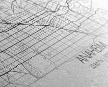 Load image into Gallery viewer, Anaheim Street Map, California Map, Map Print, Modern Art, Wall Art, Canvas Print, Room Décor Aesthetic, Indie Room Décor, Wall Prints