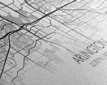 Carregar imagem no visualizador da galeria, Arlington Street Map, Texas Map, Map Print, Modern Art, Wall Art, Canvas Print, Travel Art, Apartment Décor, Summer Gift, Laundry Room Décor