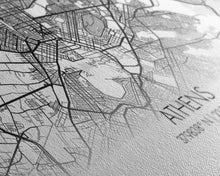 Load image into Gallery viewer, Athens Street Map, Greece Map, Map Print, Modern Art, Wall Art, Canvas Print, Preppy Room Décor, Coffee Bar Décor, Graduation Gifts, Office