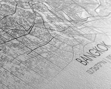 Load image into Gallery viewer, Bangkok Street Map, Thailand Map, Map Print, Modern Art, Wall Art, Canvas Print, Asian Art Print, Gift For Boss, Trendy Wall Art, Home Décor