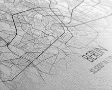 Load image into Gallery viewer, Berlin Street Map, Germany Map, Map Print, Modern Art, Wall Art, Canvas Print, Gift For New Home, Couples Décor, Minimalist Wall Art
