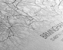 Load image into Gallery viewer, Birmingham Street Map, United Kingdom Map, Map Print, Modern Art, Wall Art, Canvas Art, Grandma Gifts, Dorm Décor, Office Wall Art, Prints